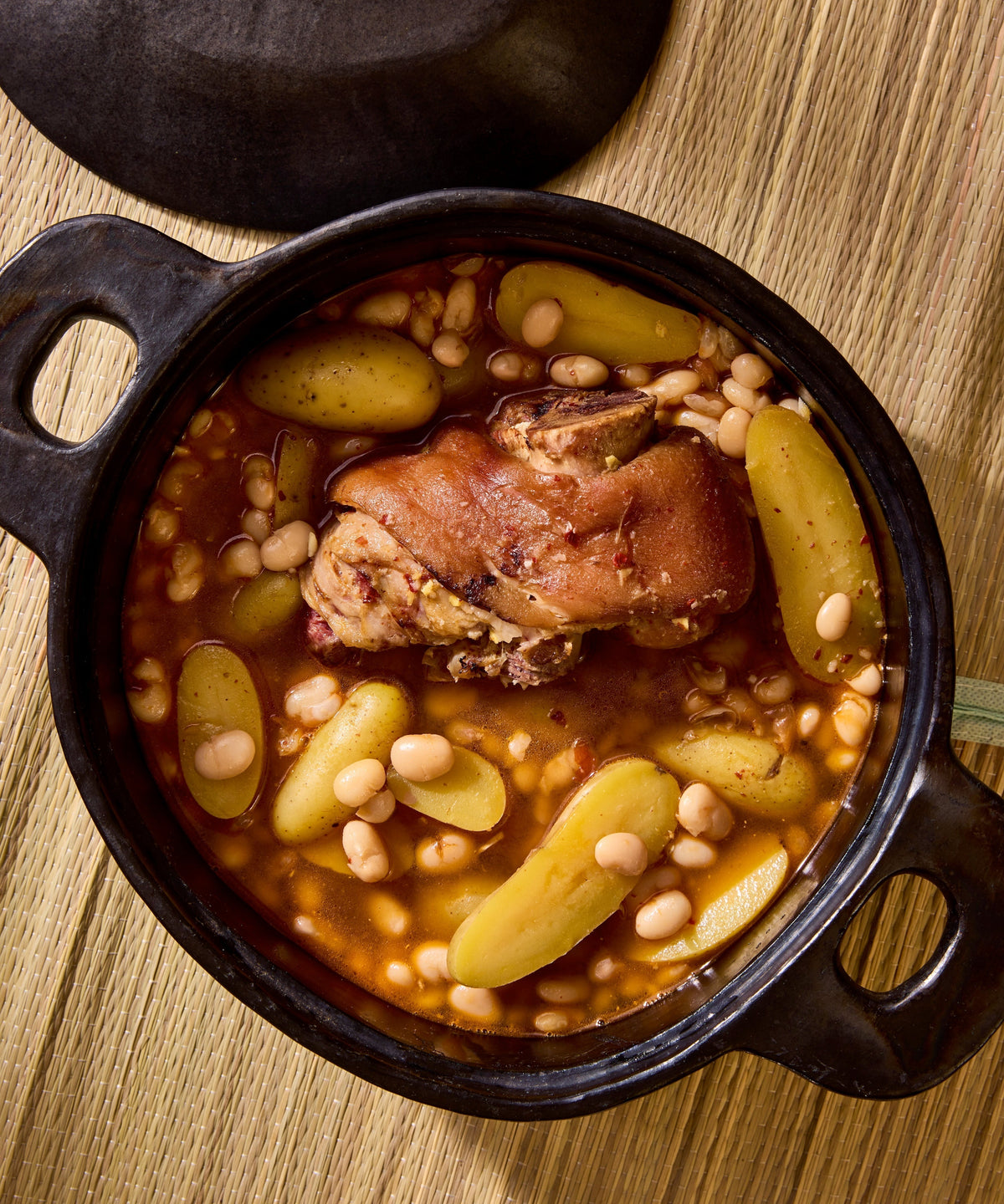 Beans with Smoked Pork & Ginger