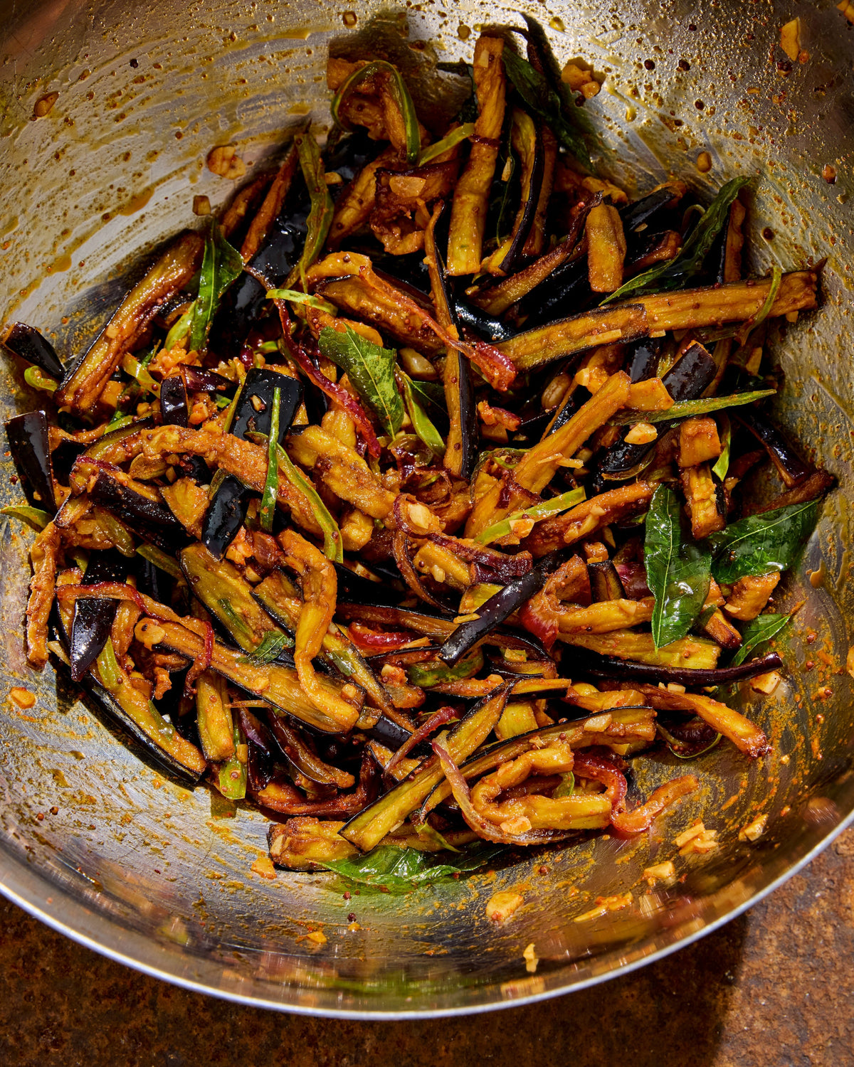 Wambatu Moju or Sri Lankan Eggplant Relish