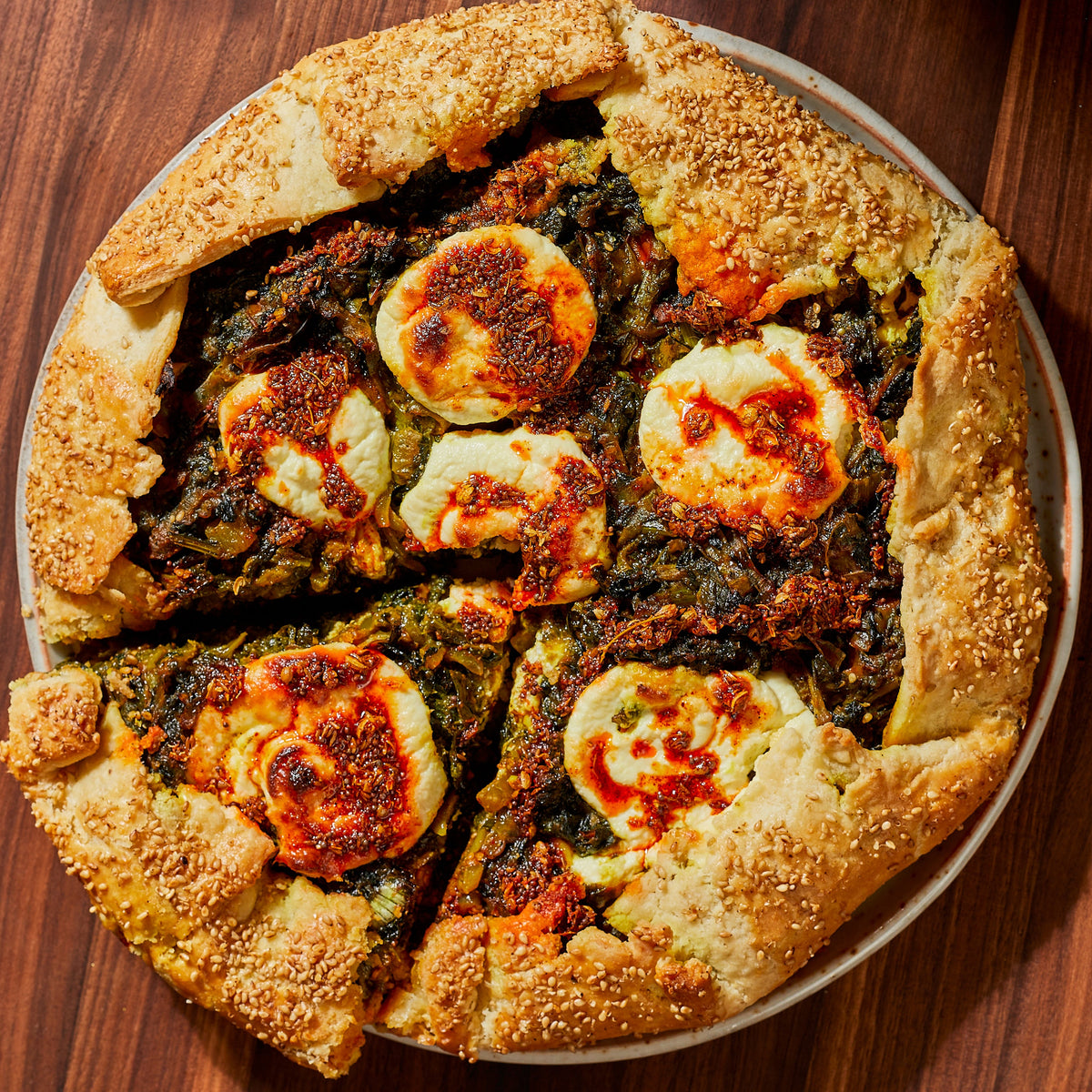 Asha's Saag Paneer Galette