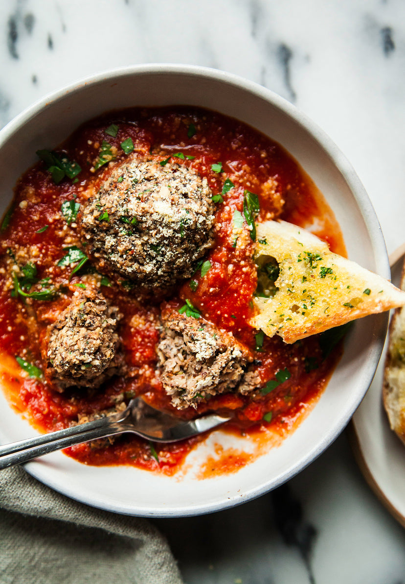 Laura's Vegan Mushroom Meatballs